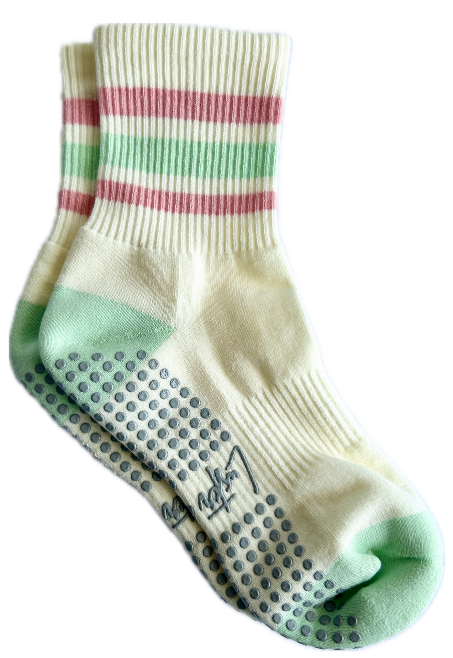 Crew Grip Socks - Minty Rose Ripple