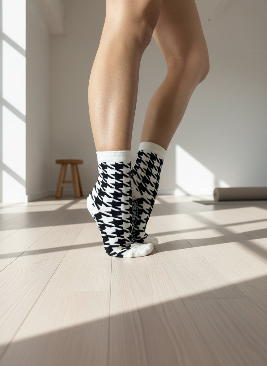 Crew Grip socks - Houndstooth