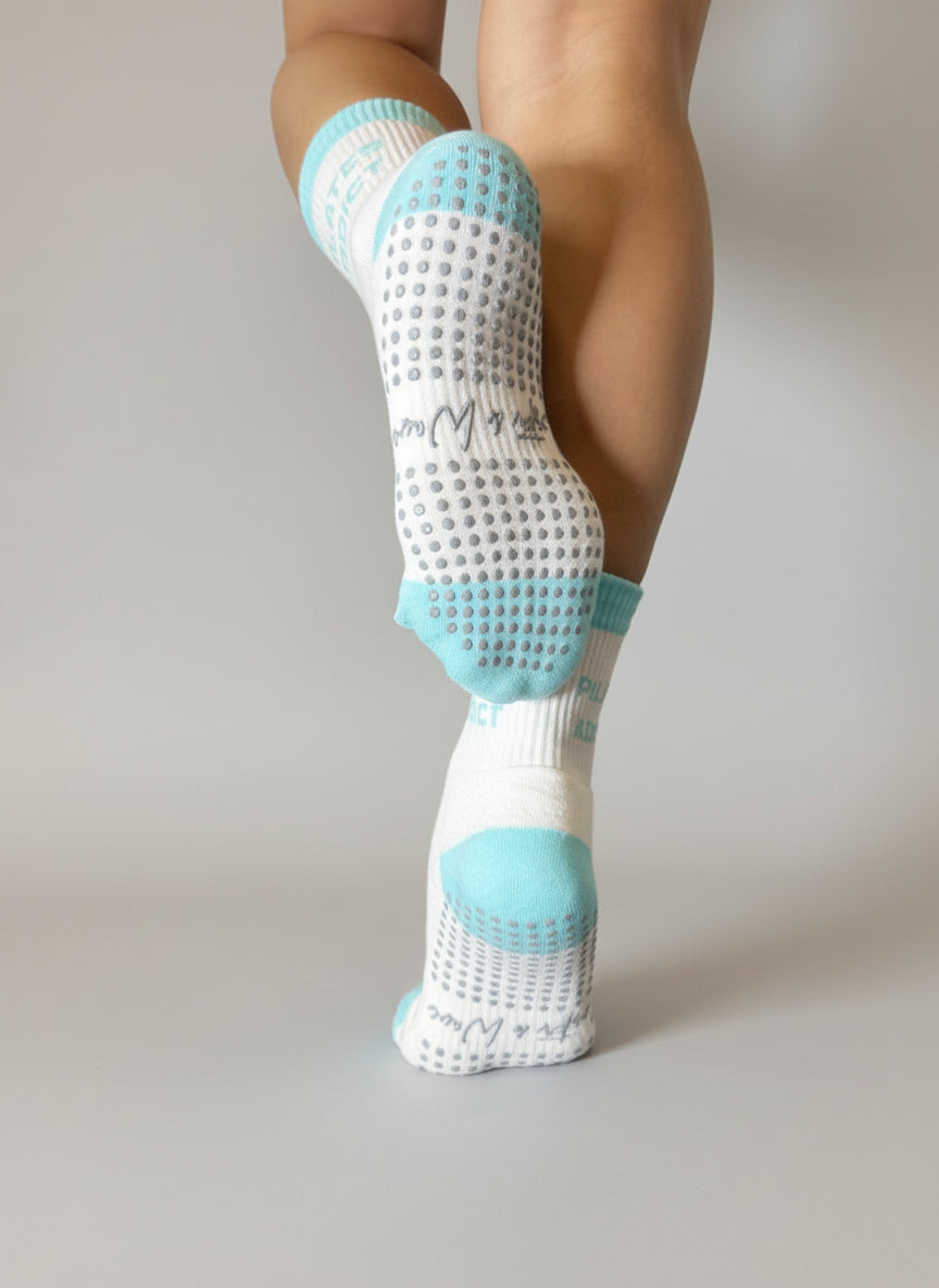 Crew Grip Socks - Pilates Addict